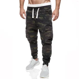 Pantalon homme Camouflage jean ample poche Cargo mode beau pantalon cordon extérieur Streetwear Ropa De Hombre