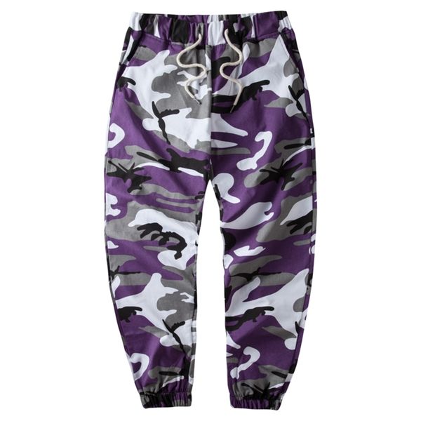 Pantalons pour hommes Camouflage Militaire Cargo Hommes Hip Hop Skateboard Bib Global Ins Réseau avec BDU High Street Jogger 220907