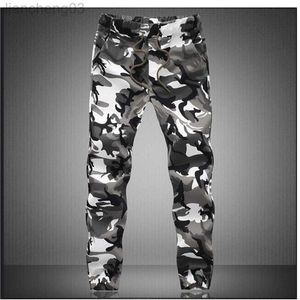 Herenbroek camouflage militaire jogger broek mannen 2022 pure katoenen heren lente herfstpotlood harem panters comfortabele broek camo joggers w0411