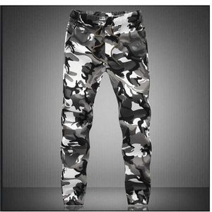 Pantalon masculin camouflage pantalon de jogging militaire masculin 2024 pur coton printemps et crayon d'automne pantalon confortable camouflage Q240429
