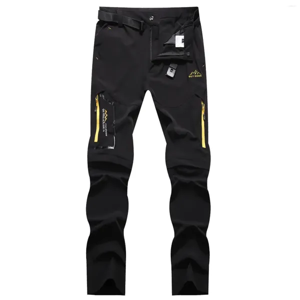 Pantalons pour hommes Camping randonnée Trekking haute élasticité été mince imperméable séchage rapide résistant aux Uv pantalons de voyage en plein air