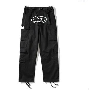 Pantalon masculin Car Mens Streetwear Hip Hop Imprimé pantalon décontracté Military Retro Multi-pochets STOMS LOBTE SALLE SPORT