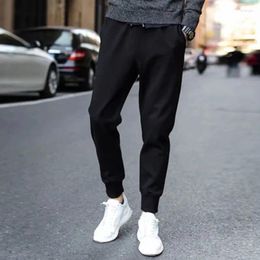 Pantalon masculin cargo masculin de sport harem couleur solide Hip Hop Sports Sketny Fit Streetwear japonais