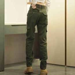 Pantalons pour hommes Cargo hommes Streetwear Hip Hop taille élastique Harem pantalons longs noir Harajuku décontracté poche femmes A286