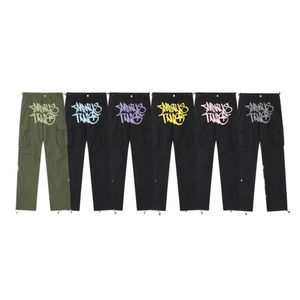Pantalons pour hommes Cargo Hommes Casual High Street Moins Harajuku Shorts Rock Droite Pantalon à jambe large Pantalon Streetwear Pantalon Rétro Stree237y