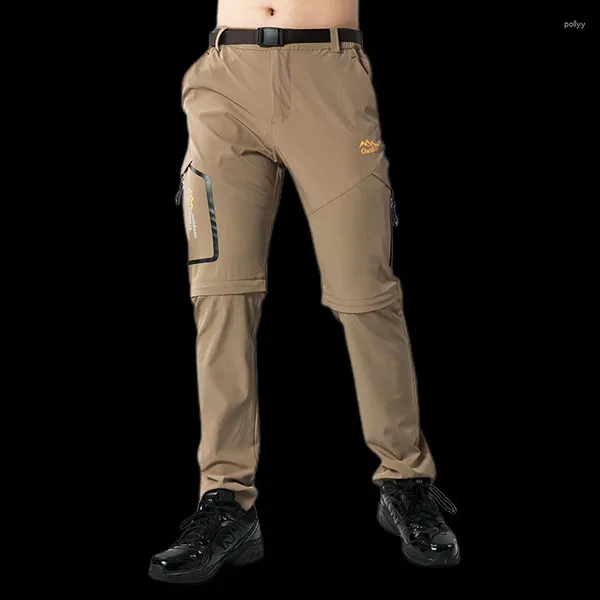 Pantalons pour hommes Cargo Hommes Vêtements d'été Shorts détachables à séchage rapide Pantalons tactiques pour hommes Respirant Ourdoor Randonnée Sprots Élastique