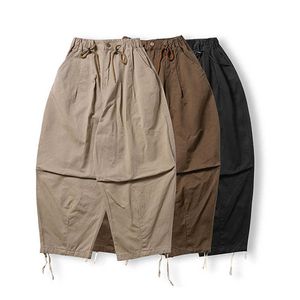 Pantalones de hombre Pantalones cargo Hombres Japón Ropa de calle coreana Moda al aire libre Suelta Casual Pierna ancha Pantalones Harem Mujeres Vintage Pantalón Cityboy Pantalones Z0225