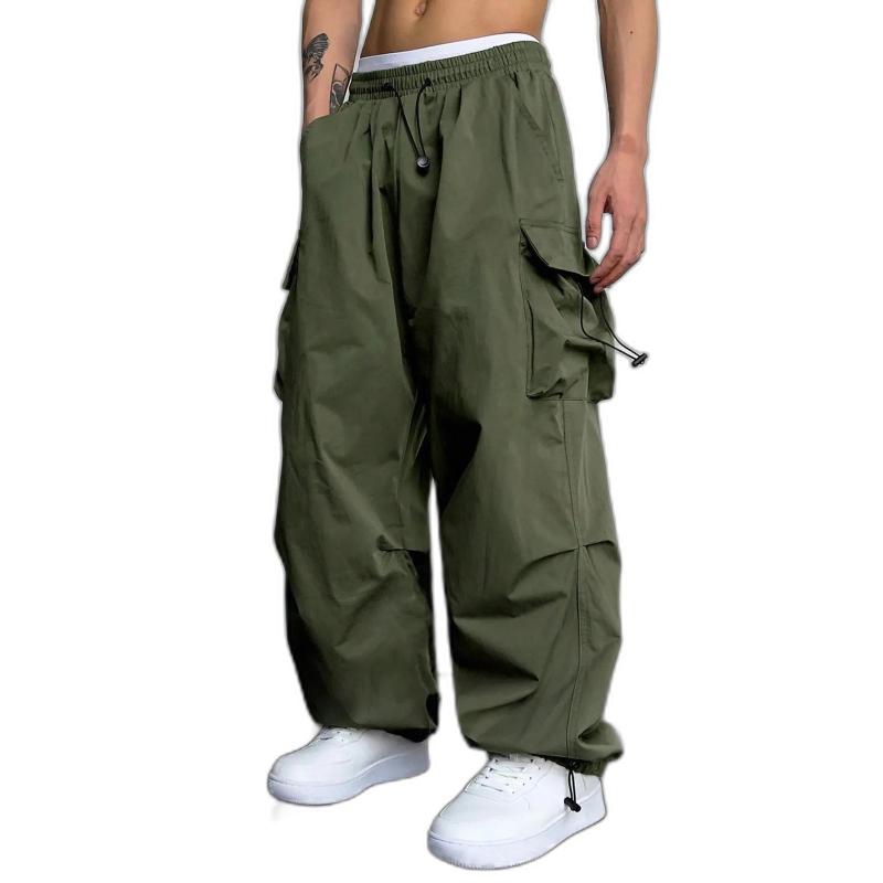 Men's Pants Cargo Parachute Men Harajuku Oversized Streetwear Y2k Hip Hop Wide Leg Joggers Baggy Techwear Climbing Training