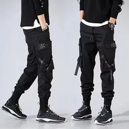 Pantalon pour hommes pantalons de cargaison coréenne Version droite de la jambe droite recadrée