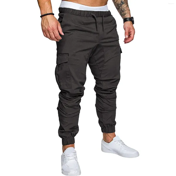 Pantalones para hombres Cargo Verano Primavera Algodón Ropa de trabajo en tamaño grande Casual Escalada Joggers Pantalones de chándal Pantalón de otoño