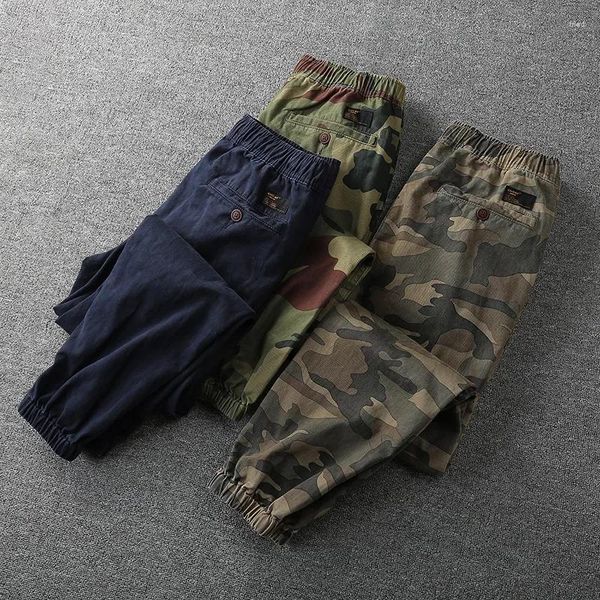 Pantalons pour hommes Cargo pantalons de survêtement hommes coton Patch cordon hommes Joggers militaire Streetwear Pantalon Harajuku Harem Pantalon Homme