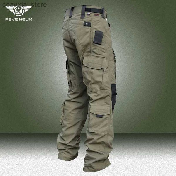 Men's Pants Cargo pantalon tactique hommes intrus militaire multi-poches SWAT pantalon de Combat mâle extérieur résistant à l'usure pantalon des services secrets Q240104