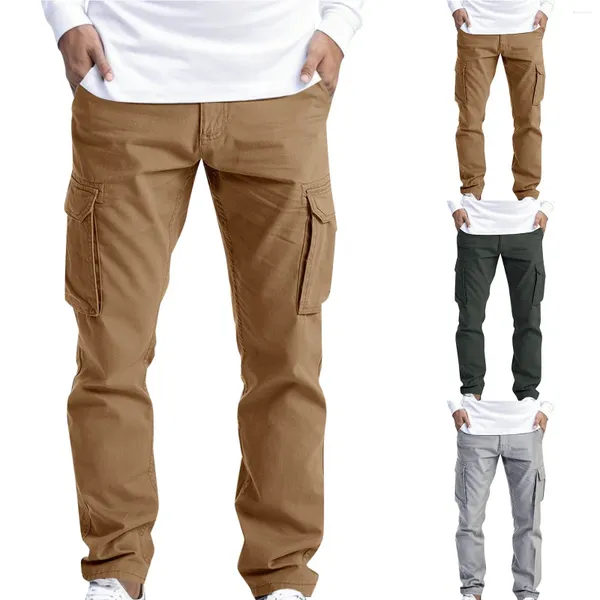 Pantalones de hombre Cargo Wear Pantalones de trabajo completos de 6 bolsillos para hombre Slim Fit