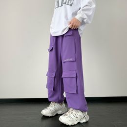 Pantalons pour hommes Cargo Large Casual Mens Multipocket Hip Hop Streetwear Hommes Femme Harem Joggers Pantalon de mode 230826