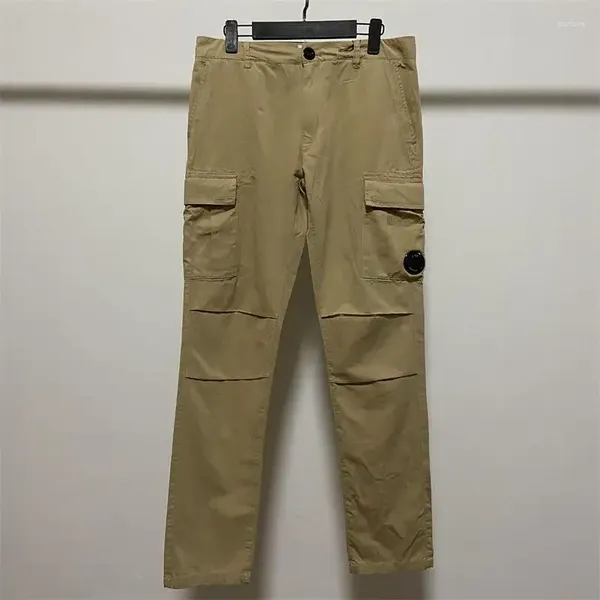 Pantalones para hombres Casual CP Algodón lavado para hombre estilo coreano carga recta hombres marca de moda de alta calidad pantalones holgados