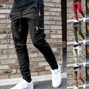 Herenbroeken Casual goederen broek voor heren 2023 Hip Hop Street Kleding Jogging broek mode heren Multi Pocket Casual Jogging Pants Mens Sports Pants J240507