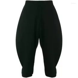 Pantalones de hombres casuales Harlan nueve puntos ocho piernas pequeñas irregulares geométricos tridimensionales