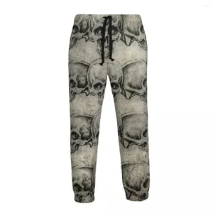 Pantalons pour hommes Casual Jogger Crânes et vieux papier Hommes Fitness Gyms Pantalons de survêtement en plein air Pantalons pour hommes