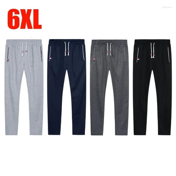 Pantalons pour hommes Joggers décontractés hommes 6XL Jogging pantalons de survêtement vêtements de sport tricot survêtement pantalons de sport surdimensionnés vêtements à jambes larges