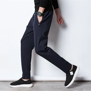 Pantalons pour hommes Casual Hommes Vêtements en surpoids Noir Mode Streetwear Pantalons de survêtement Plus Taille Pantalons de sport Pantalons masculins