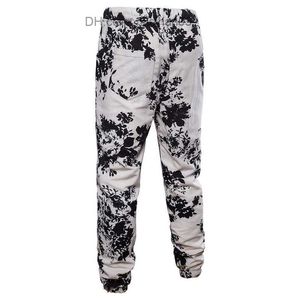 Männer Hosen Casual Männer Hosen Floral Print Plus Größe Leinen Joggers Hip Hop Straße Tragen Marke Männliche Sommer Lose hosen Z230719