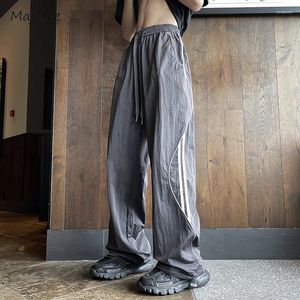 Pantalon pour hommes Casual Hommes Large Jambe Mode All-Match Printemps Automne Side Stripe Cheville Bande Cordon Streetwear Style Américain Rétro