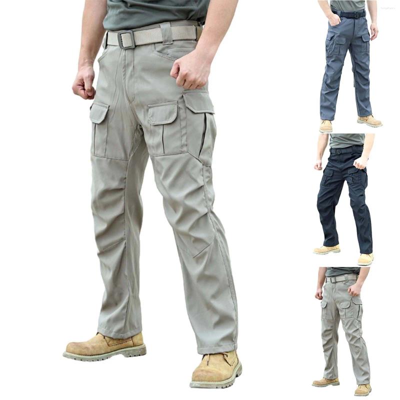 Men's Pants Casual Multi Pocket Workwear Relaxed Fit Mens Linen House Sock