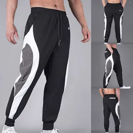 Pantalon pour hommes leggings de pantalons décontractés de couleur jogging jogging mid-waist sports lâches swech sortage avec blanchie pour hommes