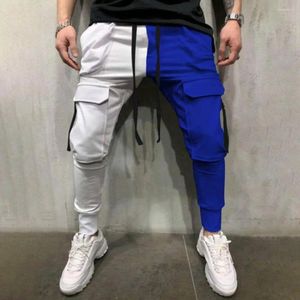 Pantalon pour hommes pantalons sportifs décontractés cargaison élégante avec taille à cordage