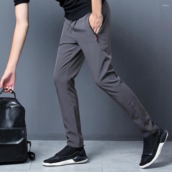 Pantalons pour hommes décontracté Super doux résistant à la décoloration Polyester hommes pantalons de survêtement taille extensible Joggers pantalons masculins pour l'extérieur