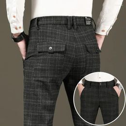 Pantalones para hombres Casual Delgado Recto Suelto Slim Fit Negocio Versátil Estilo Coreano Streetwear Cargo