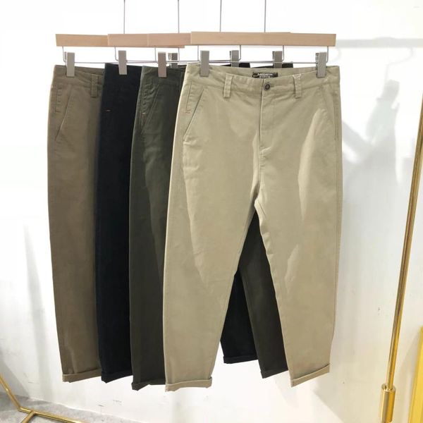 Pantalones de hombre Pantalones casuales para hombres 2023 Primavera Verano ropa de marca para hombres moda todo fósforo 4 colores Slim Fit Cargo Man