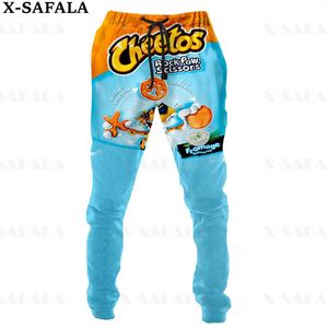 Hommes pantalons Cheetos nourriture Snack Tuck impression 3D pantalon hommes pantalons de survêtement décontracté longs joggeurs Streetwear automne sport pantalon-1