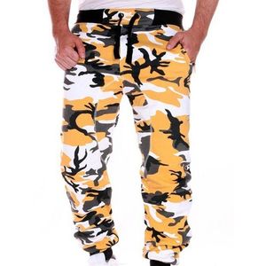 Pantalon pour hommes Chic Casual pour hommes Pantalon Cordon Polyester Fitness Mode Camouflage Loose-Fit Jogger