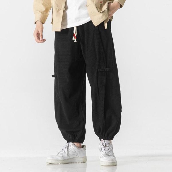 Pantalons pour hommes Style chinois mode ample grande taille décontracté Harem hommes vêtements ethnique Baggy Joggers Harajuku pantalon surdimensionné Bloomers