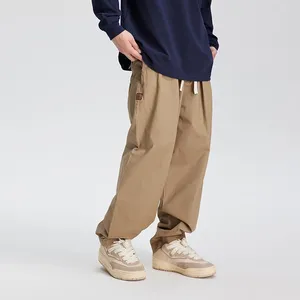 Pantalon pour hommes Cityboy Streetwear Amikaki simplicité mode cargo pour hommes lâche décontracté kaki jambe large pantalon homme droit