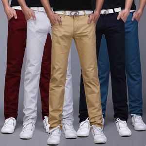 Pantalones para hombres clásico de 9 colores pantalones casuales para hombres primavera/verano Nuevo negocio moda cómodo pantalones de algodón estiramiento cómodos Q240525