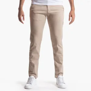 Pantalon classique pour hommes, coupe cintrée, décontracté, extensible, jambe droite, grande taille, Long, noir, haute qualité, 2024
