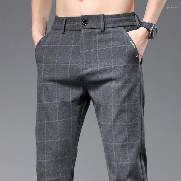 Vêtements de pantalon masculin 2024 Plaid de printemps d'été