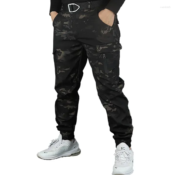 Pantalones para hombres Ropa Casual Camuflaje Jogger Marca Ejército Verde Combate Táctico Pantalones militares Hombres Cargo Dropp