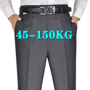 Pantalons pour hommes Vêtements Pantalones Surdimensionné Taille Haute Pantalon Streetwear Casual Surpoids Bureau Mâle Bas Livraison Gratuite 220330