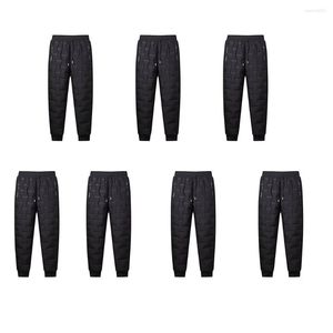 Pantalon homme hiver froid pantalon chauffant thermique avec poches polyester épaissi chaud accessoire confortable pour l'activité