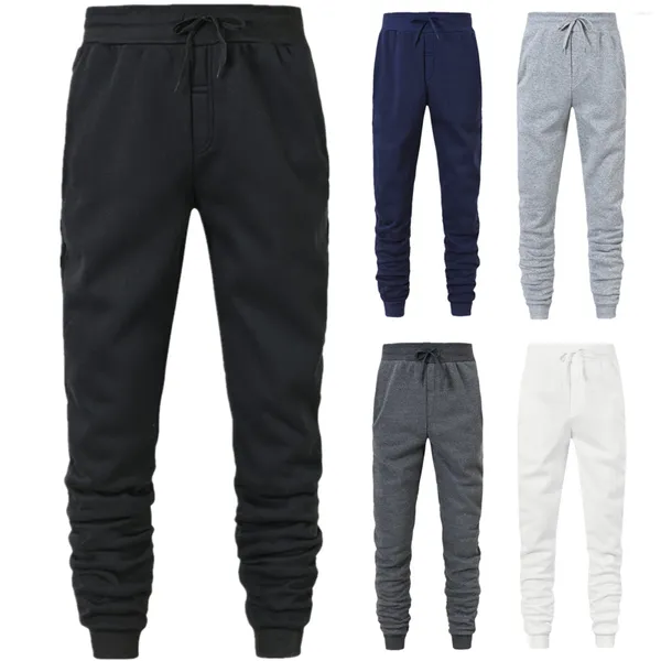 Pantalones para hombres COMBY HIPHOP Color sólido Camiseta de encaje de encaje con ropa para exteriores de bolsillo