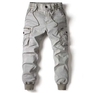 Pantalones de hombres pantalones comerciales para hombres jogging casual pantalones de algodón cintura elástica para hombre ropa de calles tácticas de trabajo para hombres más sizel2405
