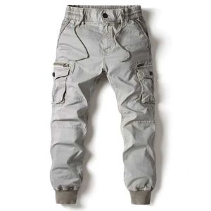 Pantalon masculin pantalon commercial pour hommes jogging pantalon décontracté coton pantalon militaire tactique complet j240429