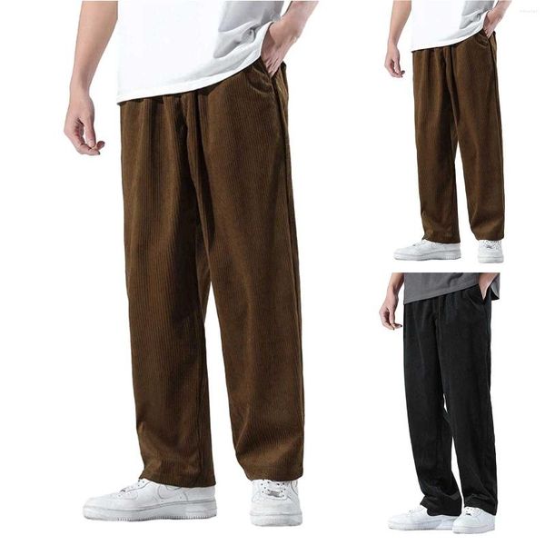 Pantalones de hombres pilaras casuales de primavera y otoño pantalones de moda sólido coloreos de chándal sólido pantalones hombre