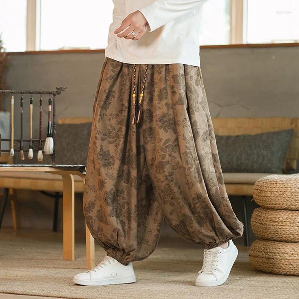 Pantalones de hombres pilaras hombres casuales harajuku de cintura elástica pantalones de chándal mujer ancho de pierna ancha gran tamaño 5xl