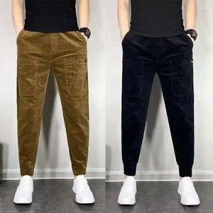 Pantalon pour hommes Corduroy Sweatpant Mâle 2024 Automne Hiver Baggy Jogger Mode Streetwear Lâche Vintage Casual Pantalon Homme Droit