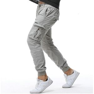 Pantalon homme coton Cargo Pantalon hommes cheville bandé décontracté mince survêtement Pantalon hommes Pantalon Hombre 230828