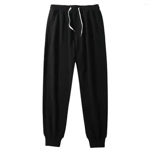 Pantalons pour hommes coton Gym Yoga pantalons de survêtement Joggers course décontracté coupe ample grand et grand pyjama athlétique pour hommes avec poches